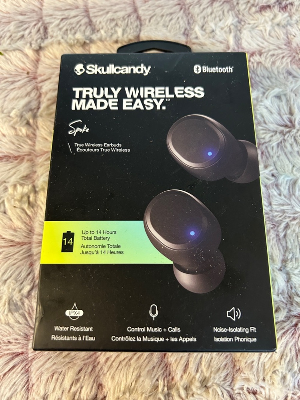 Skullcandy Spoke True Wireless Earbuds - Black. New